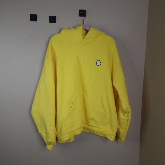Madhappy x Twitter Pullover Heavyweight Fleece Lined Sweatshirt Yellow Size XL